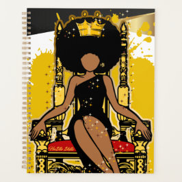 メリークリスマスメラニン女性ブラックガール魔法 プランナー手帳