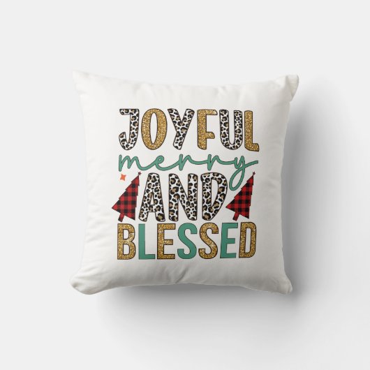 メリークリスマスメリーは楽し賛美く クッション (正面)