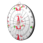 メリークリスマスメリークリスマスおもしろいサンタホホ ダーツボード (正面右)