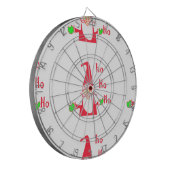 メリークリスマスメリークリスマスおもしろいサンタホホ ダーツボード (正面左)