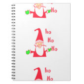 メリークリスマスメリークリスマスおもしろいサンタホホ ノートブック (正面)