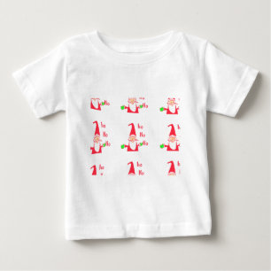 メリークリスマスメリークリスマスおもしろいサンタホホ ベビーTシャツ