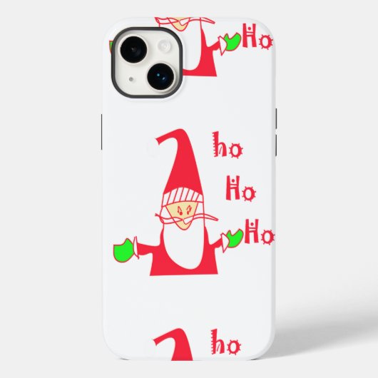メリークリスマスメリークリスマスおもしろいサンタホホ Case-Mate iPhoneケース (裏面)