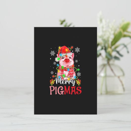 メリークリスマスメリーピグマキュートピグおもしろいクリスマス_1 招待状 (スタンド正面)