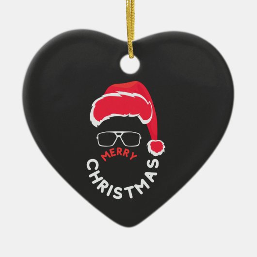 メリークリスマスメリー&ブライト セラミックオーナメント (正面)