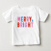 メリークリスマスメリー&ブライト ベビーTシャツ (正面)