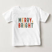 メリークリスマスメリー&ブライト ベビーTシャツ (正面)