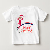 メリークリスマスメリー&ブライト。 ベビーTシャツ (正面)