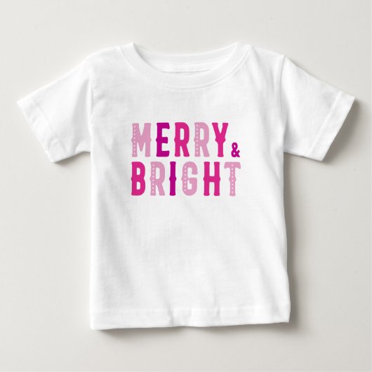 メリークリスマスメリー&ブライト ベビーTシャツ (正面)