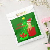 メリークリスマスメルカットおもしろいサンタ フェイバーバッグ (封をした状態)