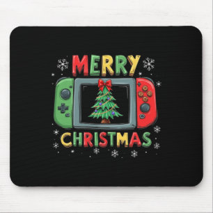 メリークリスマスメンズボーイズキッズゲームゲーマークリスマスフー マウスパッド