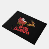 メリークリスマスメンズTシャツ。 ドアマット (アングル)