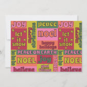 メリークリスマスメージレトロスタイル写真 シーズンカード (裏面)