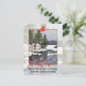 メリークリスマスメーンレイクキャビン シーズンポストカード (スタンド正面)