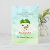 メリークリスマスモストハブティックスタイムズ雪だるま シーズンカード (スタンド正面)