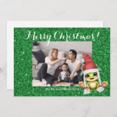 メリークリスマスモダンかわいい シーズンカード (正面/裏面)