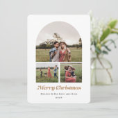 メリークリスマスモダンのア数々のルチフォト砂 シーズンカード (スタンド正面)