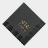 メリークリスマスモダンのカジュアルおもしろい 箔ナプキン (右)