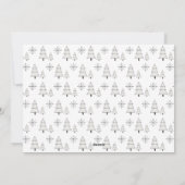 メリークリスマスモダンのシンプル写真 シーズンカード (裏面)