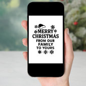 メリークリスマスモダンの写真カード シーズンカード