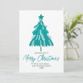 メリークリスマスモダンの木 シーズンカード (スタンド正面)