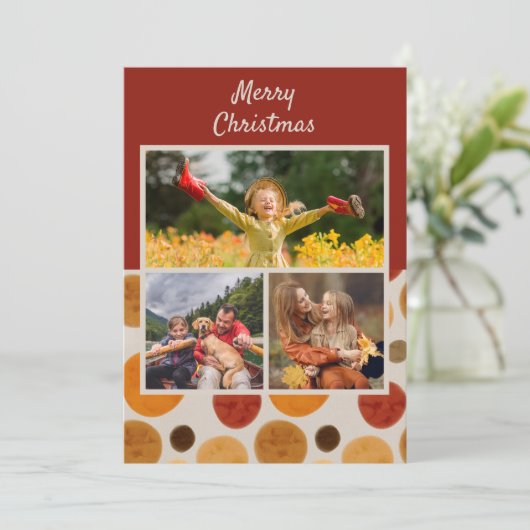 メリークリスマスモダンの水の色抽象芸術3写真 (スタンド正面)