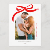 メリークリスマスモダンアーチホリデーデザイン シーズンポストカード (正面)