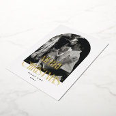 メリークリスマスモダンアーチ 箔シーズンカード (回転した状態)