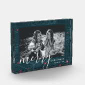 メリークリスマスモダンカスタム休日 フォトブロック (左)