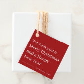 メリークリスマスモダンタイプのホリデーギフトラベル フェイバータグ (インサイチュ)