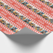 メリークリスマスモダンタイポグラフィヴィンテージ3 photo ラッピングペーパー (角)