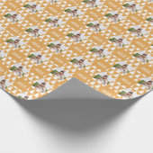 メリークリスマスモダンタイポグラフィヴィンテージ4写真 ラッピングペーパー (角)