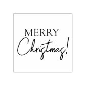 メリークリスマスモダンタイポグラフィ ラバースタンプ (インプリント)