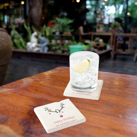 メリークリスマスモダントナおもしろいカイ白 ストーンコースター