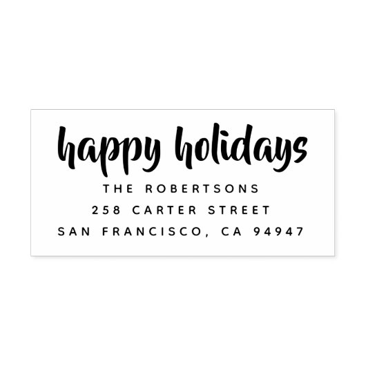 メリークリスマスモダンパーソナライズされた セルフインキングスタンプ (デザイン)