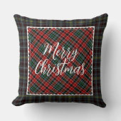 メリークリスマスモダンファームハ素朴ウス クッション (正面)