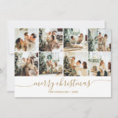 メリークリスマスモダンフォトコラージホリデーカード シーズンカード (正面)