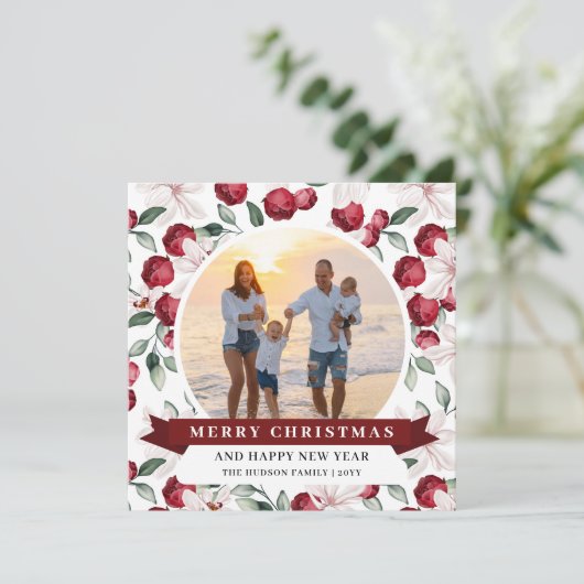 メリークリスマスモダンフローラフォトホリデー (スタンド正面)