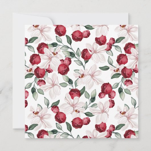 メリークリスマスモダンフローラフォトホリデー (裏面)