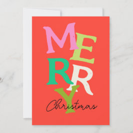メリークリスマスモダンブライトホリデー シーズンカード