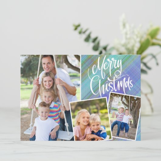 メリークリスマスモダンブループレイド3枚の写真 (スタンド正面)