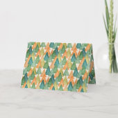 メリークリスマスモダンホワイトフォント シーズンカード (裏面)