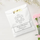 メリークリスマスモダンミニマリスト フェイバーバッグ (封をした状態)