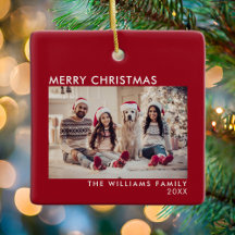 メリークリスマスモダンレッドホリデー