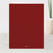 メリークリスマスモダンレトロ サンキューカード (裏面)