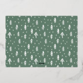 メリークリスマスモダンワンフォト 箔シーズンカード (裏面)