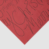 メリークリスマスモダン休暇タイポグラフィスクリプト 薄葉紙 (詳細)