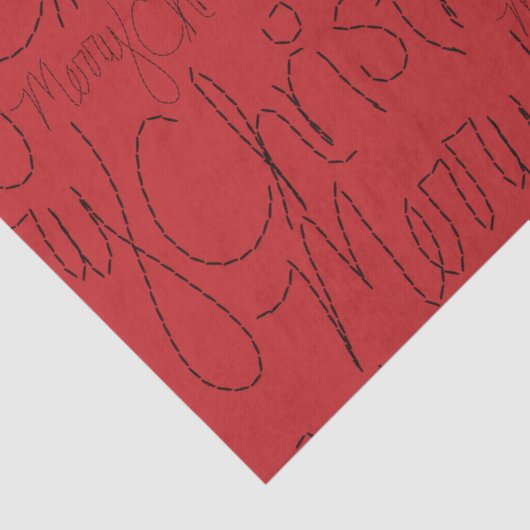 メリークリスマスモダン休暇タイポグラフィスクリプト 薄葉紙 (詳細)