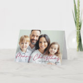 メリークリスマスモダン写真 シーズンカード (正面)