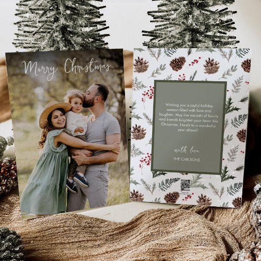 メリークリスマスモダン写真 シーズンカード